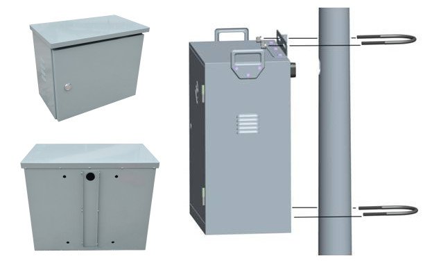 Caja eléctrica para postes