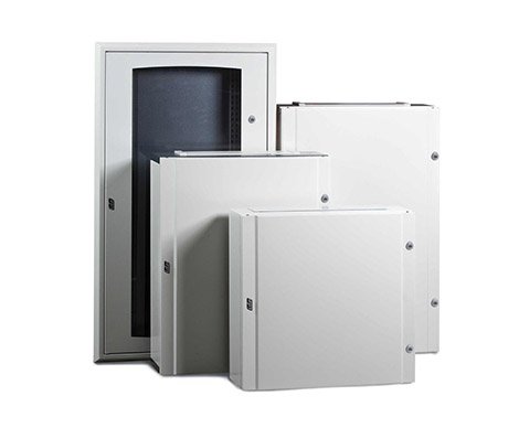 Different sizes of electrical enclosures