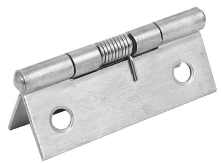 Spring-loaded hinge