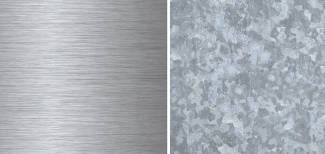 Stainless steel vs. galvanized steel