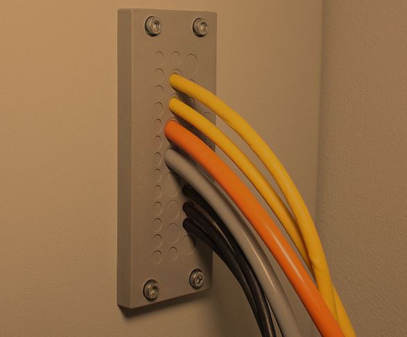 Simple cable entry system
