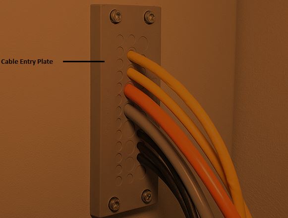Cable entry plate