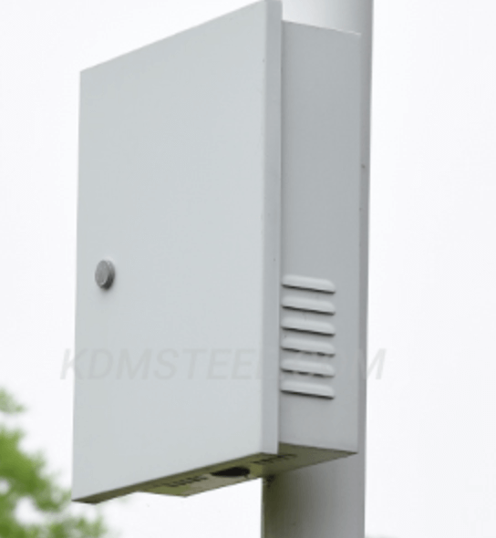 Pole-mounted outdoor telecom enclosure copy