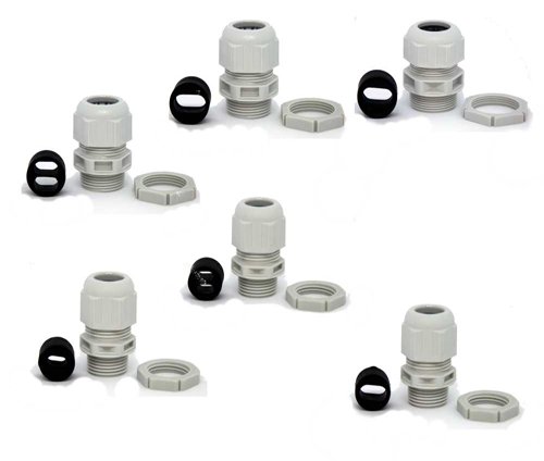Plastic cable tails glands