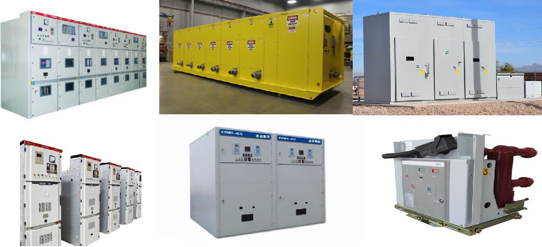 Types of high voltage switchgear