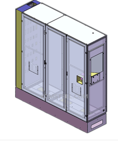 Multi-door free-standing enclosure