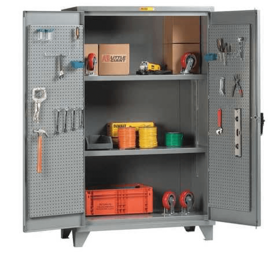 Pegboard stainless steel industrial cabinet