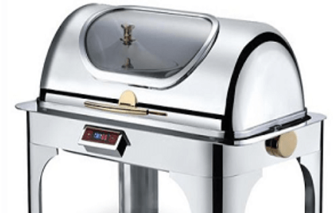 Buffet server with window