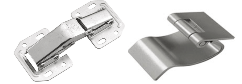 Concealed latch and hinge