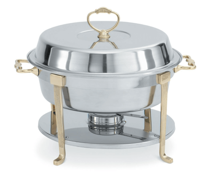 Electroplated stainless steel buffet server