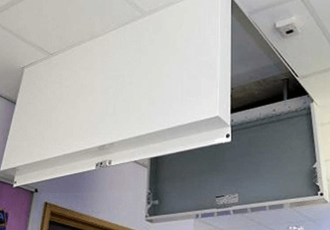 Metal ceiling access panel with double door