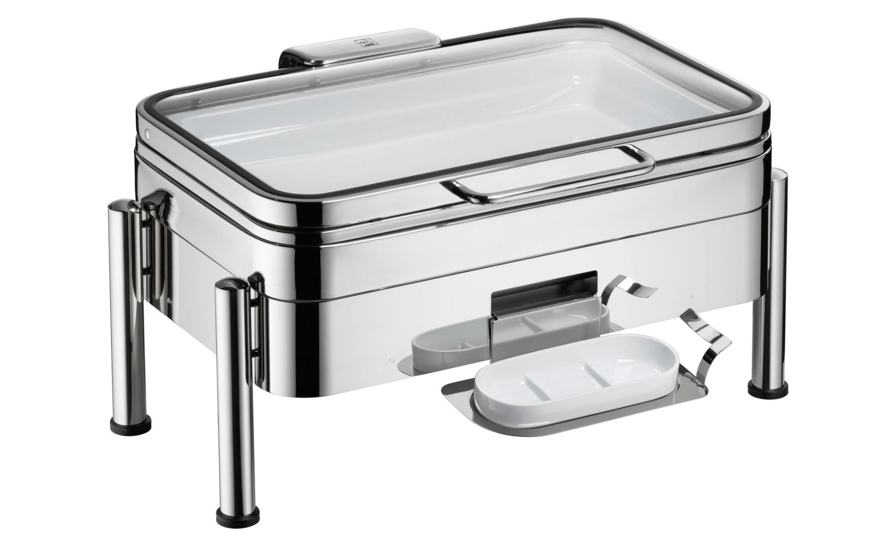 Serving utensil plate with ceramic top