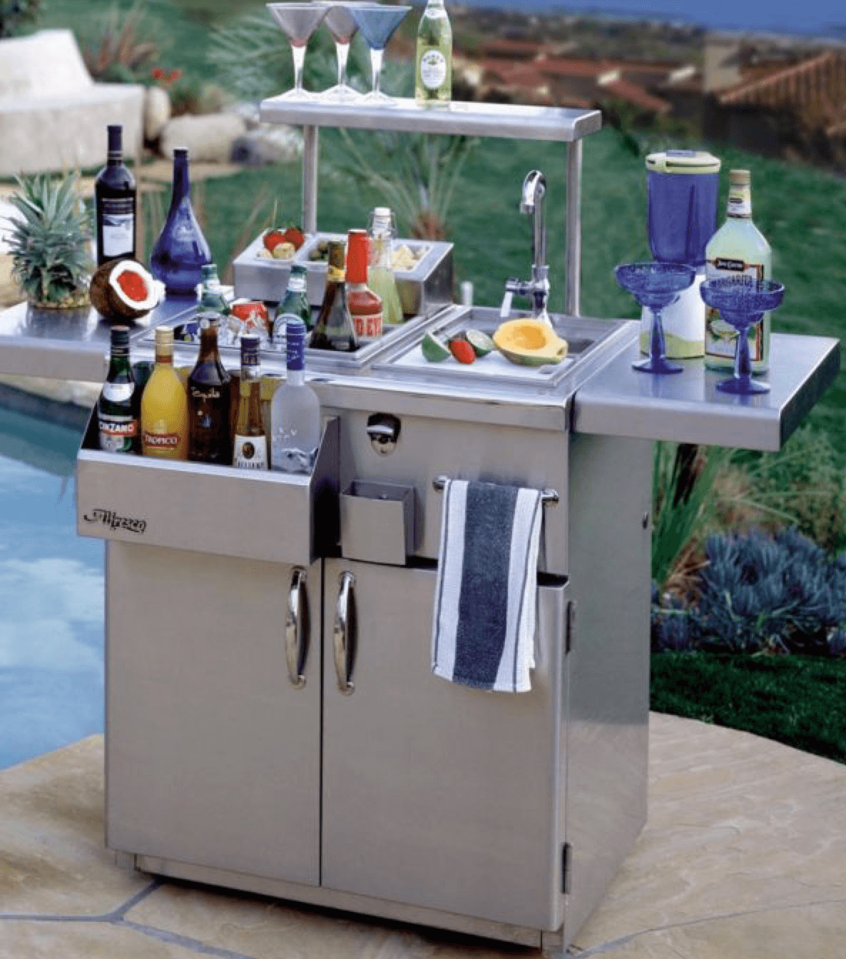 Unit bartending BBQ baja tahan karat