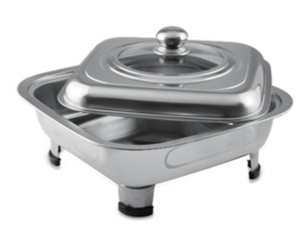 Stainless steel buffet server knob lid handle