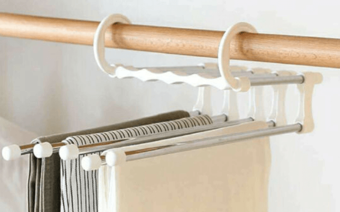 Stainless steel hanging rod with multiple layers