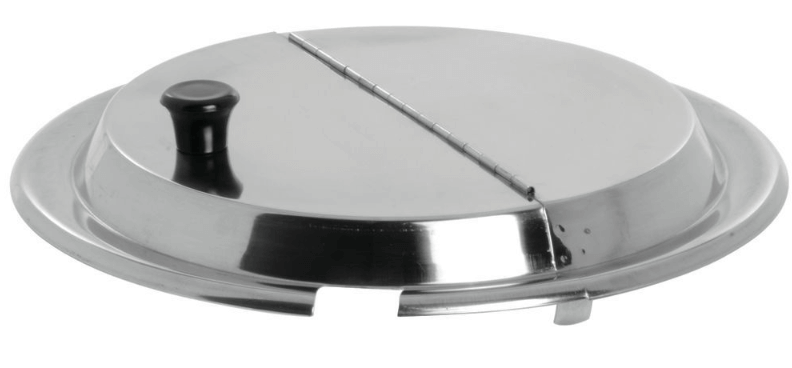 Stainless steel hinged lid