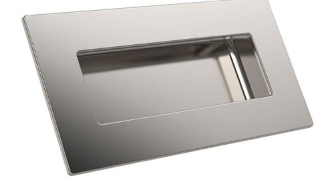 Stainless steel recessed handle