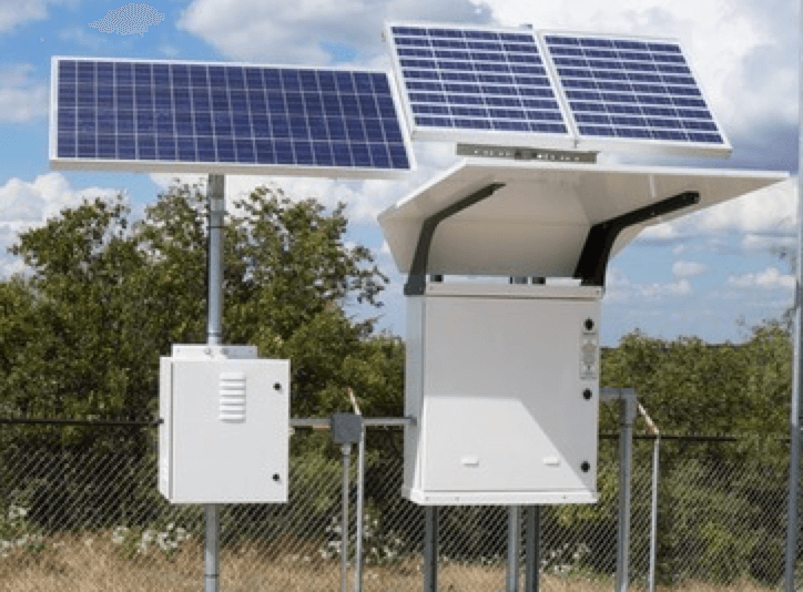 Solar bank battery enclosure