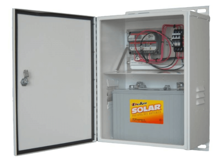 Solar battery cabinet