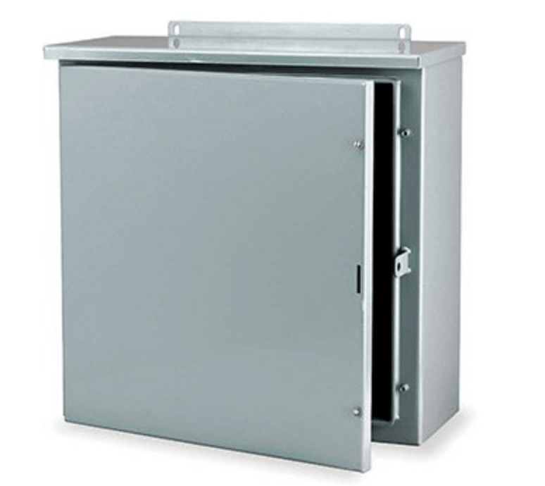 Wall-mounted battery enclosure