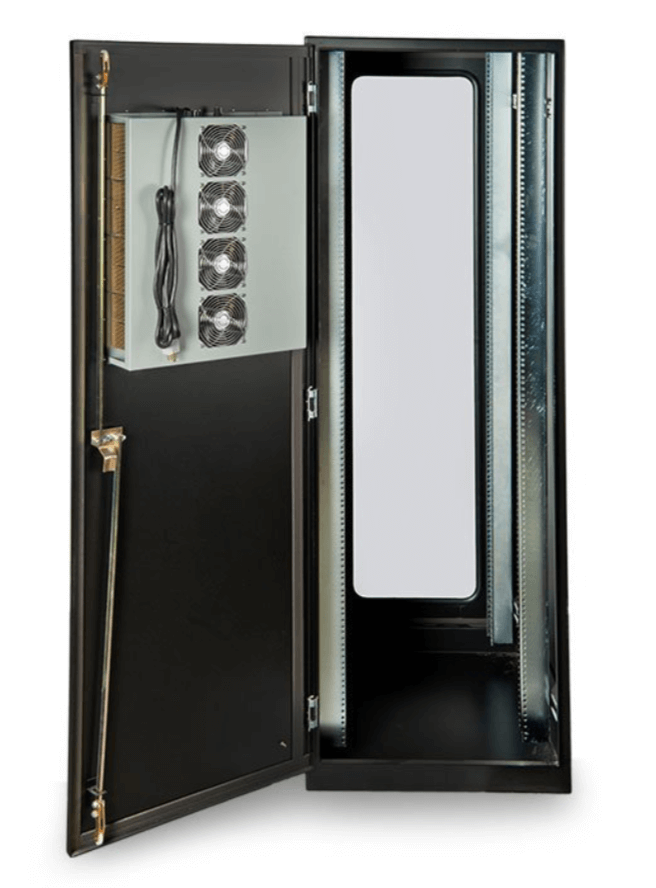 Aluminum outdoor data cabinet
