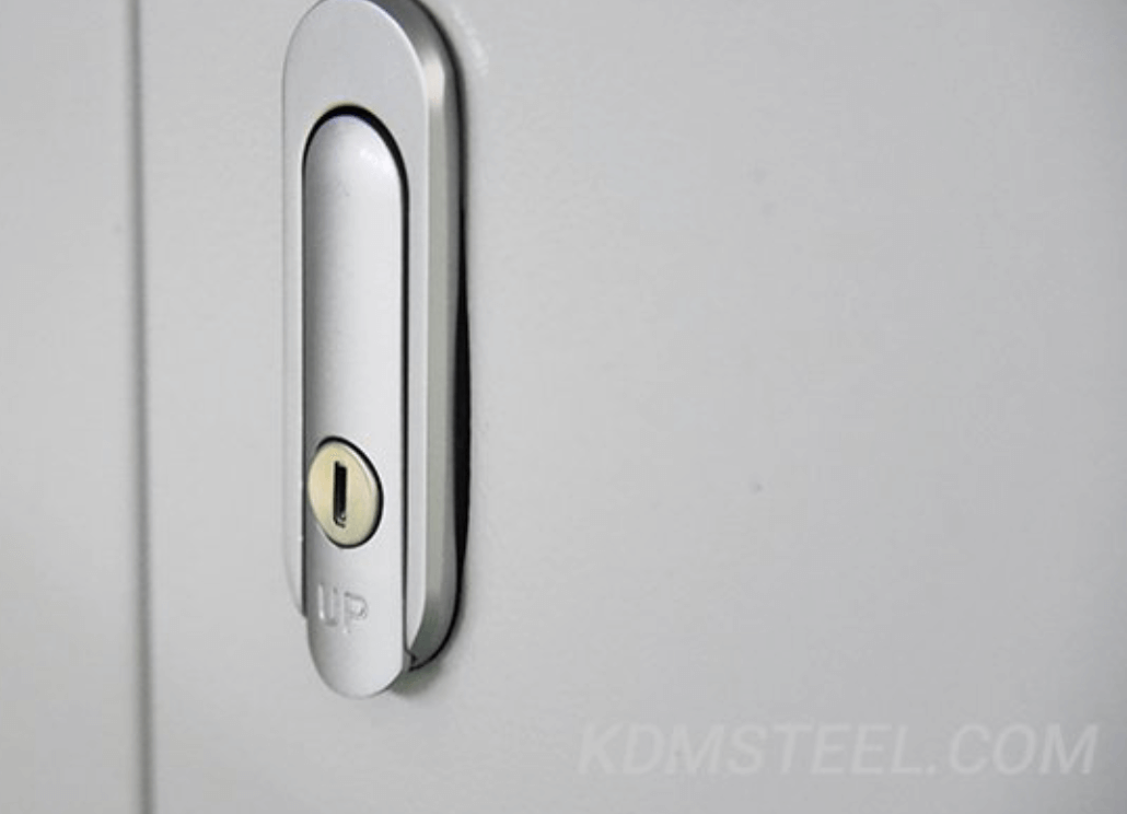 Lockable outdoor data cabinet