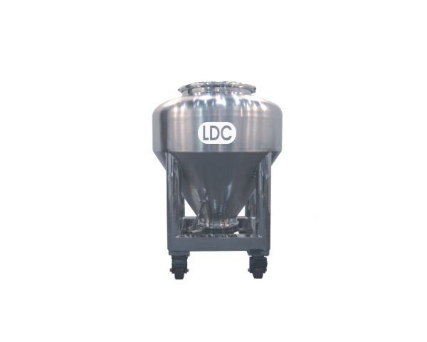 Contenedor IBC de acero inoxidable pulido