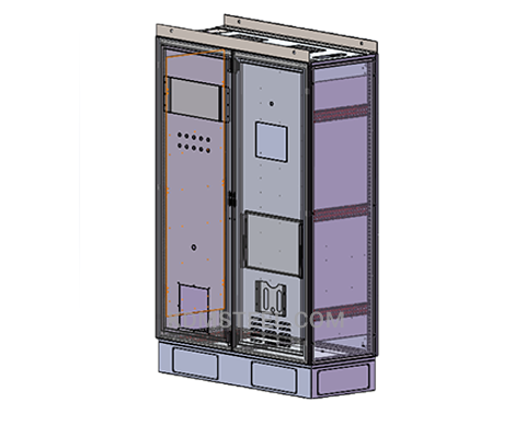 double door floor mount stainless steel electrical enclosure