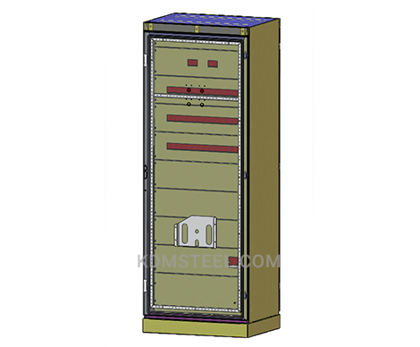 stainless steel free standing electrical enclosure with pocket