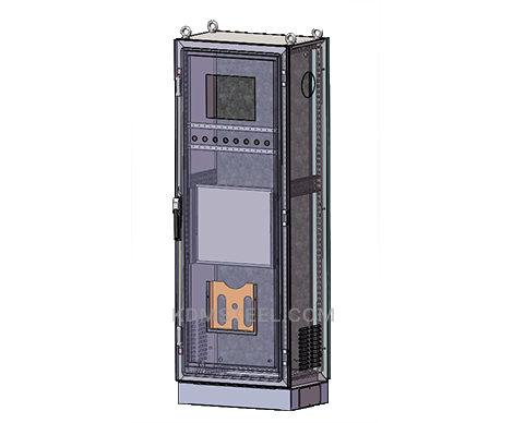 stainless steel free standing enclosure with door interlock