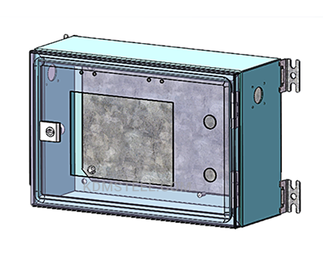 stainless steel wall mount enclosure with lock