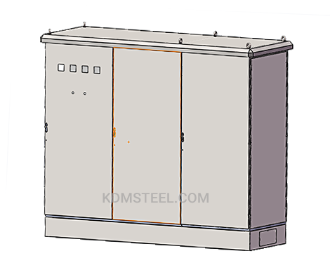 triple door stainless steel outdoor enclosure