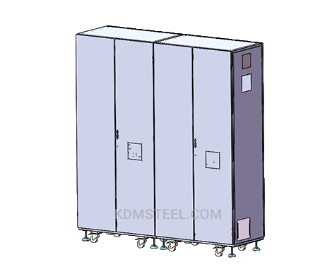 NEMA 1 3 door free standing Galvanized Steel Enclosure