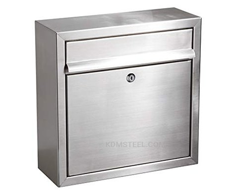 Sandleford Letter Box Caddy Stainless Steel Lockable Mailbox - Wall Mounted | BIG W