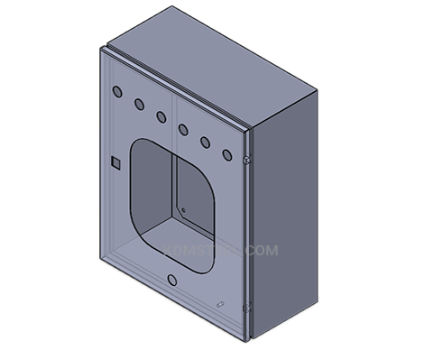 battery enclosure with viewing window