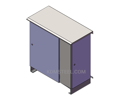 carbon steel desk console enclosure