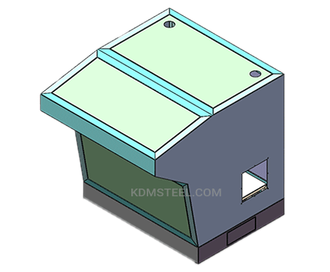 custom carbon steel powder coated washdown electrical enclosure