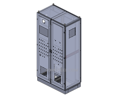 doube door stainless steel free standing NEMA 4X IP 65 enclosure