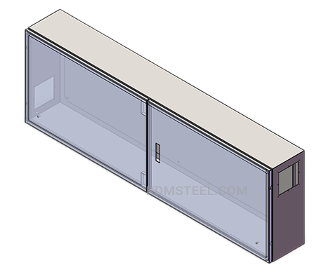 Caja eléctrica Nema tipo 3 de doble puerta