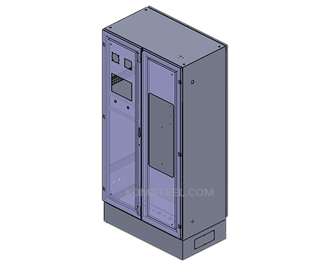 double door free standing electrical panel enclosure