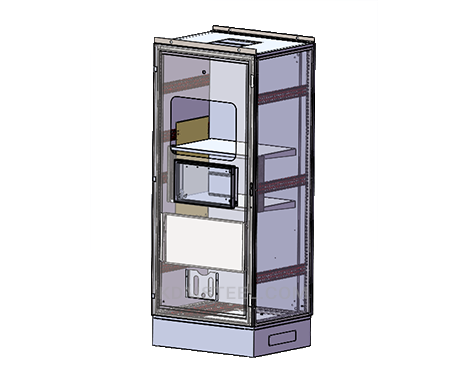boîtier modulaire autonome nema 2 avec fenêtre