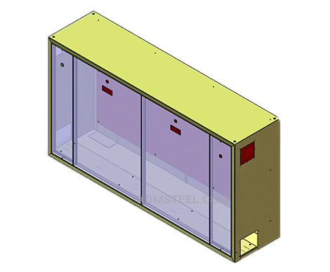 multi door carbon steel electrical panel enclosure