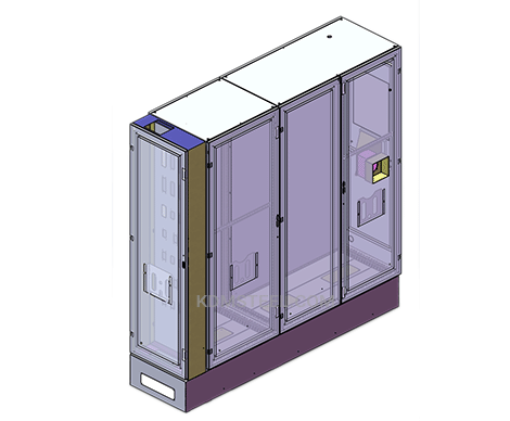ドアロック付きマルチドア自立型屋外エンクロージャ nema 3r