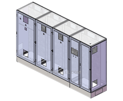 multi door vented free standing nema 12 enclosure