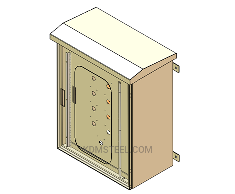 outdoor wall mount industrial enclosure with window