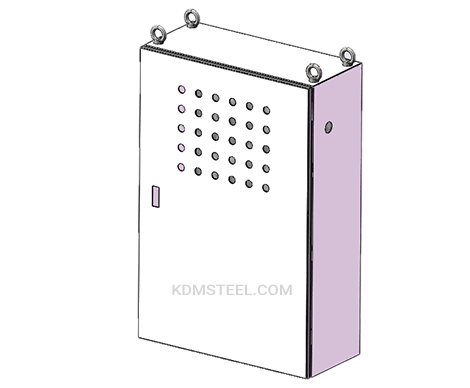 gabinete metálico de porta única