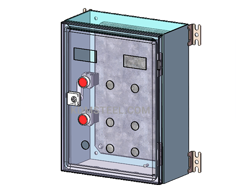 stainless steel NEMA 4 switch wall mount electrical enclosure