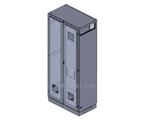 stainless steel free standing double door NEMA 3 enclosure