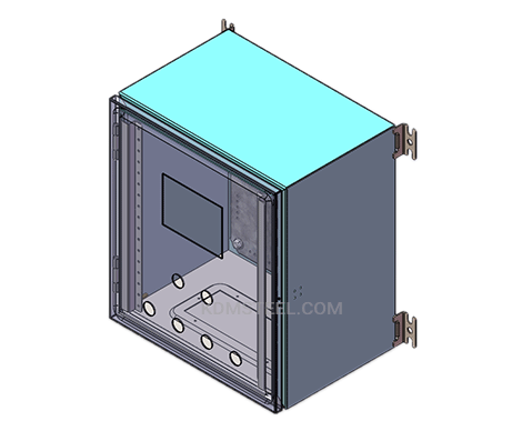 wall mount carbon steel nema 13 enclosure with polycarbonate window