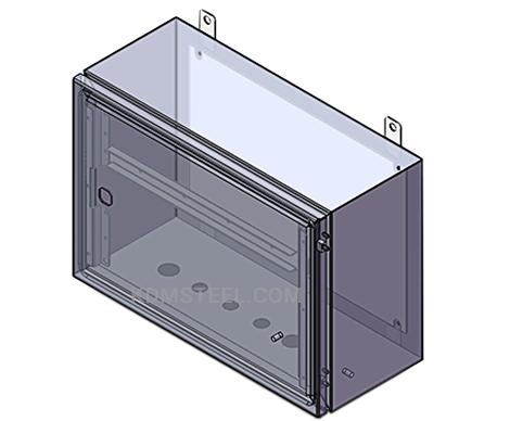 wall mount industrial enclosure with window